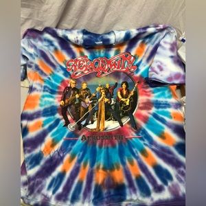 Tie-Dye Aerosmith Graphic T-Shirt